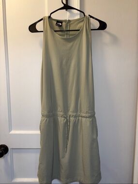 The North Face Women's Sage Green Sleeveless Drawstring Mini Dress